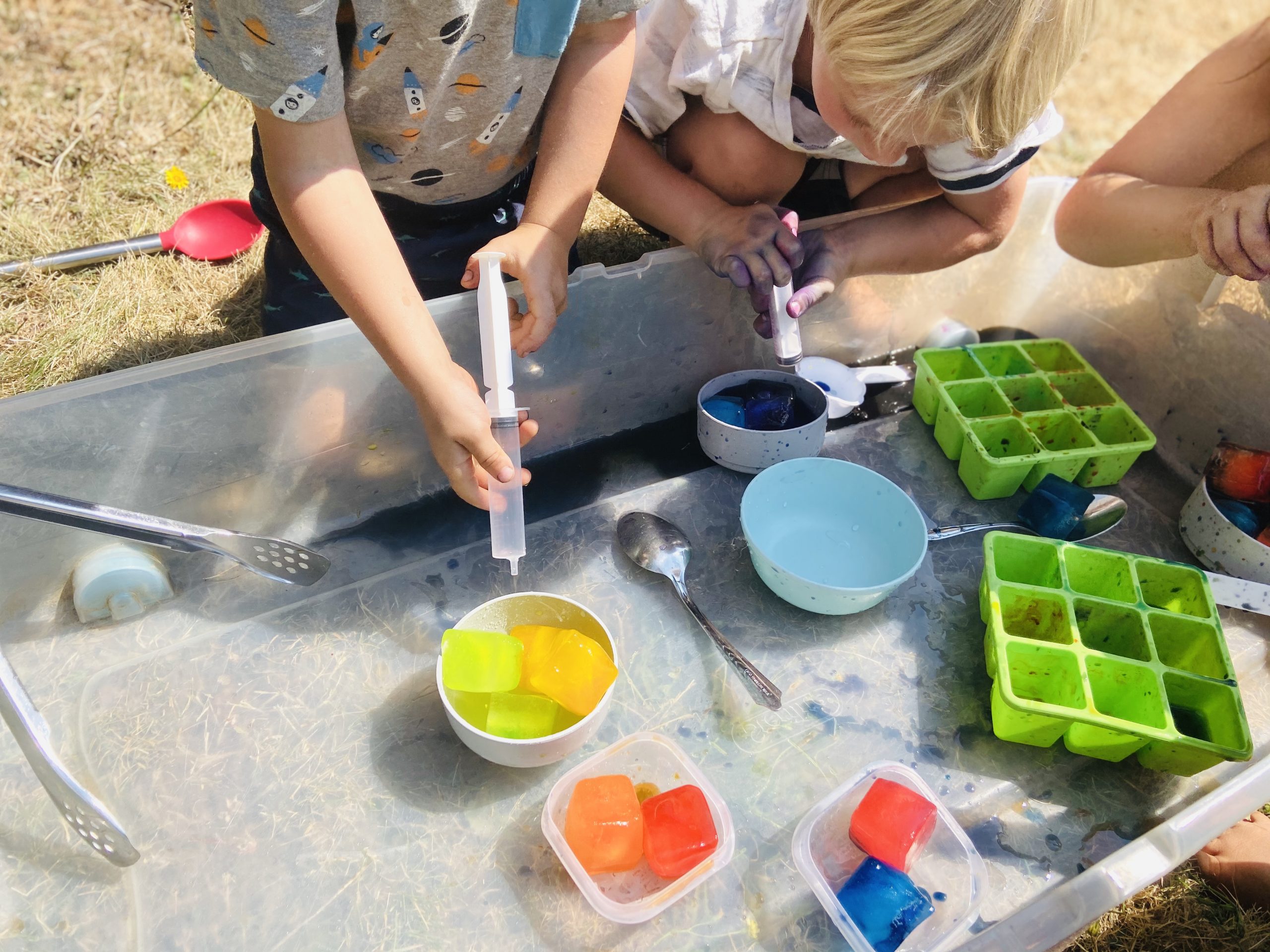 Ice Painting Activity for Toddlers - Twin Mom Refreshed