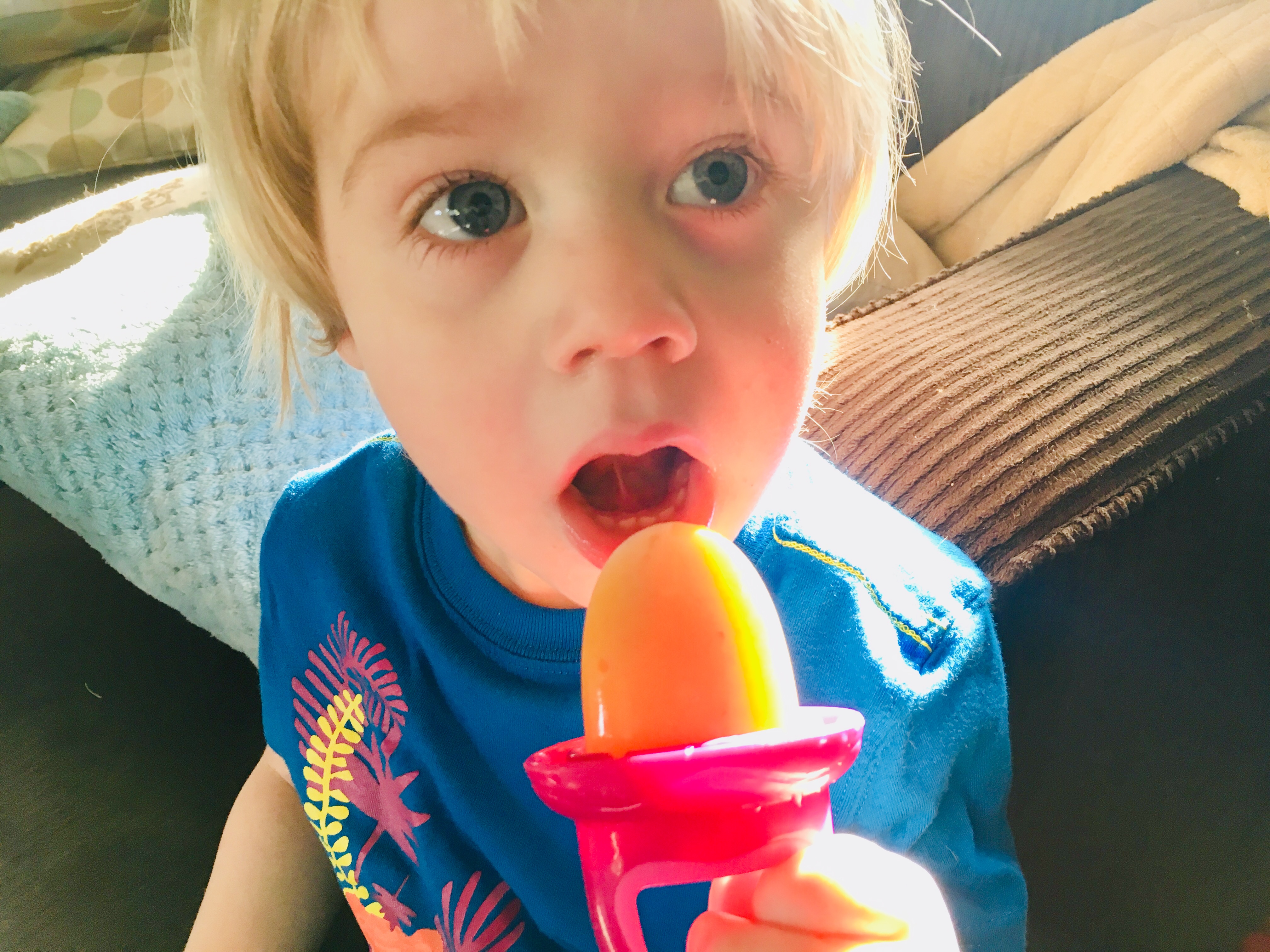 frozen fruit for teething 4 month old
