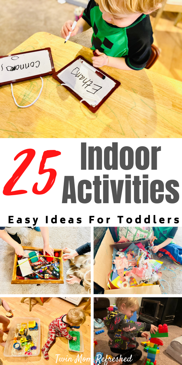 Easy Toddler Indoor Activities - Twin Mom Refreshed
