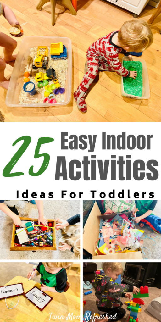 Easy Toddler Indoor Activities - Twin Mom Refreshed