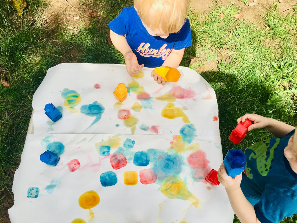 A Colorful Painting with Ice Activity for Babies & Toddlers - Mommy's Bundle