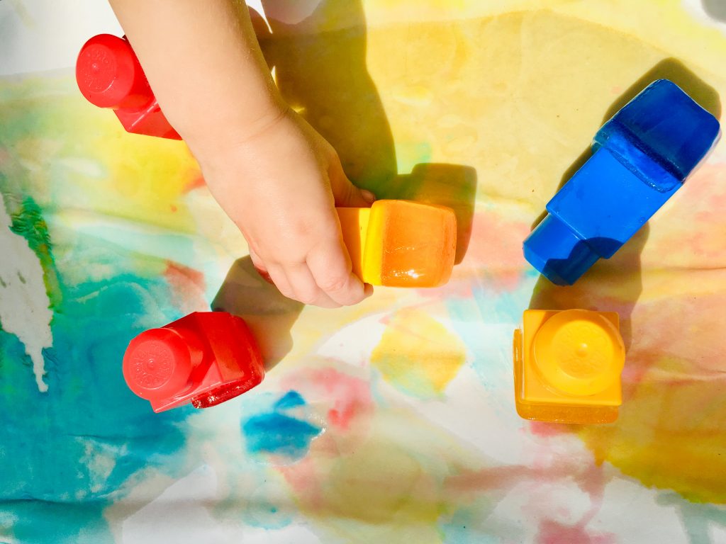 A Colorful Painting with Ice Activity for Babies & Toddlers - Mommy's Bundle