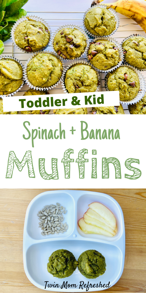 Spinach Banana Muffins - Twin Mom Refreshed