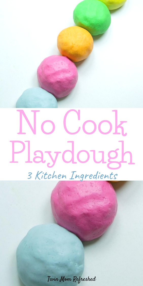 No Cook Playdough Recipe - Twin Mom Refreshed