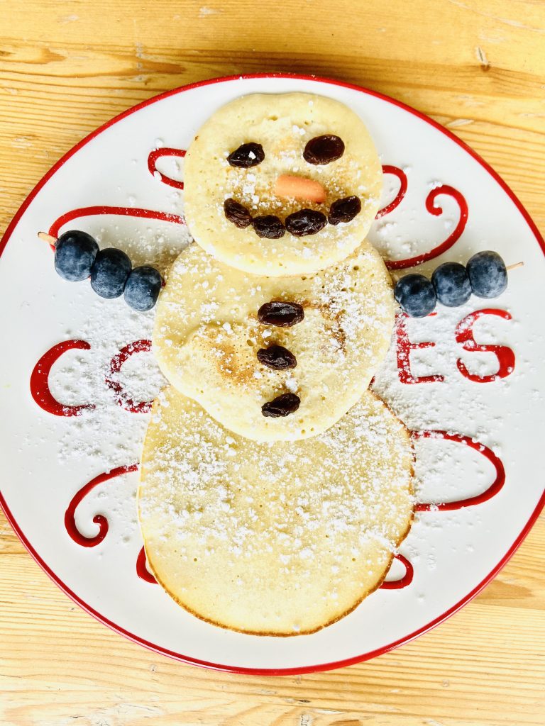 Snowman Pancakes